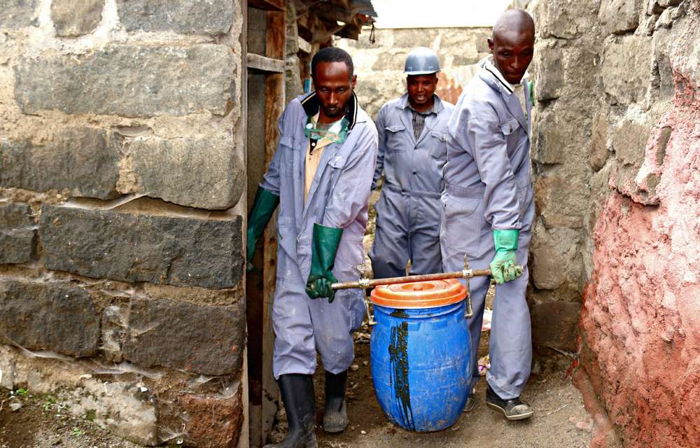 Waste not, want not: Kenya turns sewage into cleaner, longer-burning fuel A local youth group has been trained on how to safely remove the human waste that will become biofuel for cooking and heating.