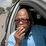 Ash crunch: Radio presenter Muntu Mbanjwa has been smoking for nearly 30 years. So far he cannot kick the habit