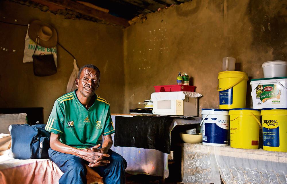 Disabled: Bongani Ngcobo has multidrug-resistant tuberculosis but has been refused a government grant