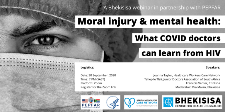 [WATCH] Moral injury & mental health: What COVID doctors can learn from HIV