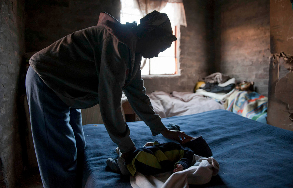 Down and out: Santie Coetzee* didn’t visit the clinic when she was
