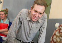 ‘NHI will benefit the entire region’ Trevor Mundel at the Nwamatibjana health centre in Mozambique.