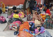 ‘This is the first time government has done something concrete for the poor’ Families await medical treatment outside the All India Institute of Medical Sciences. Ayushman Bharat