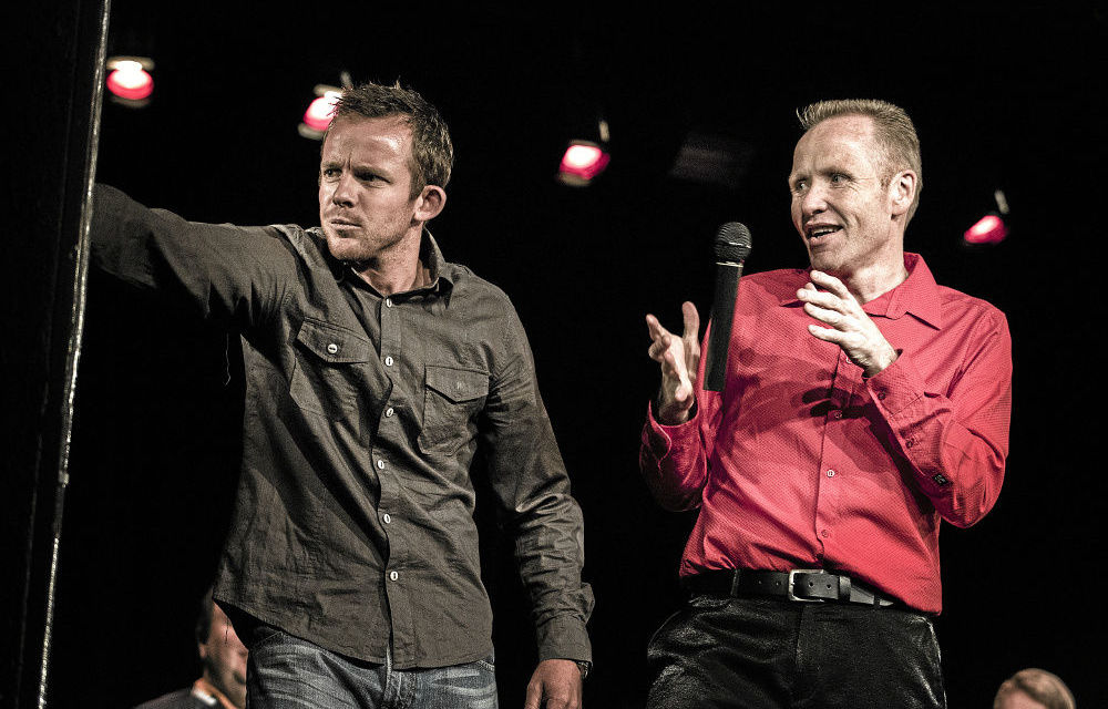 Altered states: Successful stage hypnotist Andre Grove directs one of his subjects.