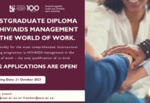 A one of a kind qualification: Get your diploma in HIV/Aids management at Stellenbosch University now