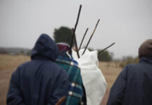 The boys who lost their manhood The youngsters have successfully completed their initiation and are now regarded as men. The campsite where the initiates stayed is burnt after the initiation is completed.