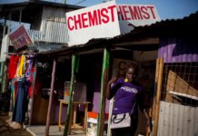 “People have normalised rape … but no one talks about abortion. When I do, they call me a ‘murderer'” Editar Ochieng leaves a chemist in Kibera having purchased termination pills. (Kate Holt, The Guardian)