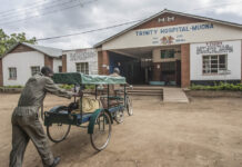 Pedal power: Malawi’s ‘rickshaw’ bush ambulances cycle the sick to care A bicycle ambulance arrives at Trinity Hospital in southern Malawi